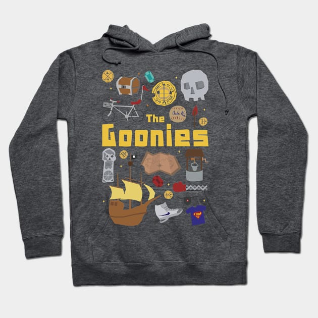 The Goonies paper cut illustration Hoodie by PauRicart